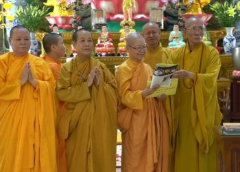 BAN TRỊ SỰ GHPGVN TỈNH BÀ RỊA-VŨNG TÀU THĂM VÀ CÚNG DƯỜNG TRƯỜNG HẠ TỊNH THẤT NGỌC SƠN DINH BR-VT