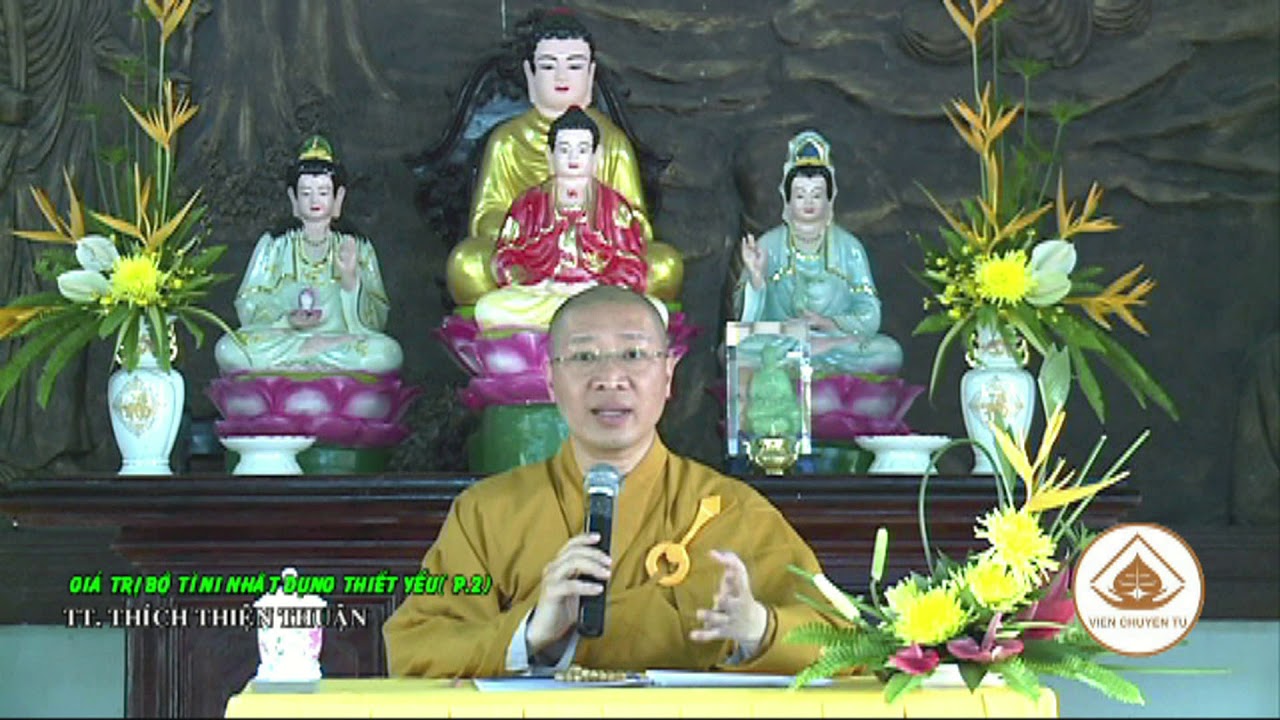 GIÁ TRỊ BỘ TỲ NI NHẬT DỤNG THIẾT YẾU (P.2)- TT. THÍCH THIỆN THUẬN