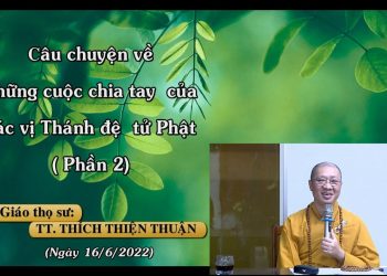 CÂU CHUYỆN VỀ NHỮNG CUỘC CHIA TAY CỦA CÁC THÁNH ĐỆ TỬ PHẬT (PHẦN 2) -TT. THÍCH THIỆN THUẬN