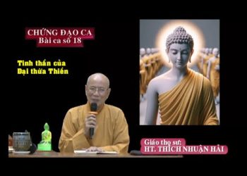 CHỨNG ĐẠO CA  – Bài ca số 18 – Tinh Thần Của Đại Thừa Thiền- HT.Thích Nhuận Hải -Trường hạ Vạn Thiện.