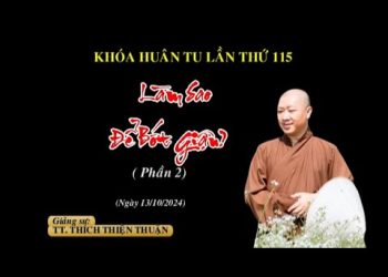 Làm Sao Để Bớt Giận ( Phần 2) -TT. Thích Thiện Thuận – Khóa Huân Tu lần thứ 115 – Viện Chuyên Tu II