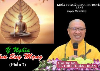Ý Nghĩa Sám Quy Mạng ( P.7)- Khóa Tu Xuất Gia Gieo Duyên Lần I-TT. Thích Thiện Thuận -Chùa Vạn Thiện