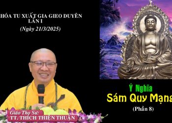 Ý Nghĩa Sám Quy Mạng ( P. 8)- Khóa Tu Xuất Gia Gieo Duyên Lần I – TT.Thích Thiện Thuận Chùa VạnThiện